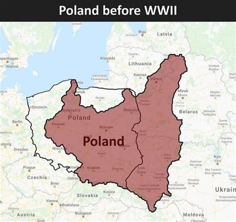 poland before and after ww2 map